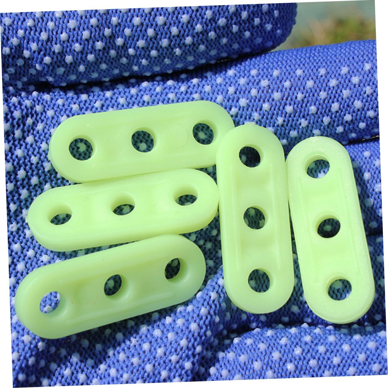 NOLITOY 20 PCS Green Tent Rope Adjuster Tensioner Tightener for Camping Hiking Outdoor Use Glow-in-the-Dark Cord Fastener Prevents Tripping Adjustable for Backpacking and Shade Canopy