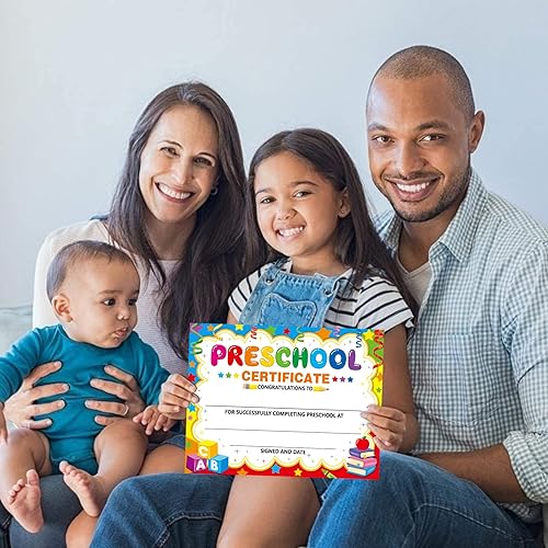 Miniatura 6 de 30 piezas de certificados de preescolar para graduados de jardín de infantes, suministros de graduación de preescolar para niños, estudiantes,