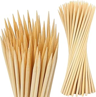 100 PCS 3FT Bamboo Plant Stakes, 6.3mm Thick – 36 Inch Bamboo Sticks for...