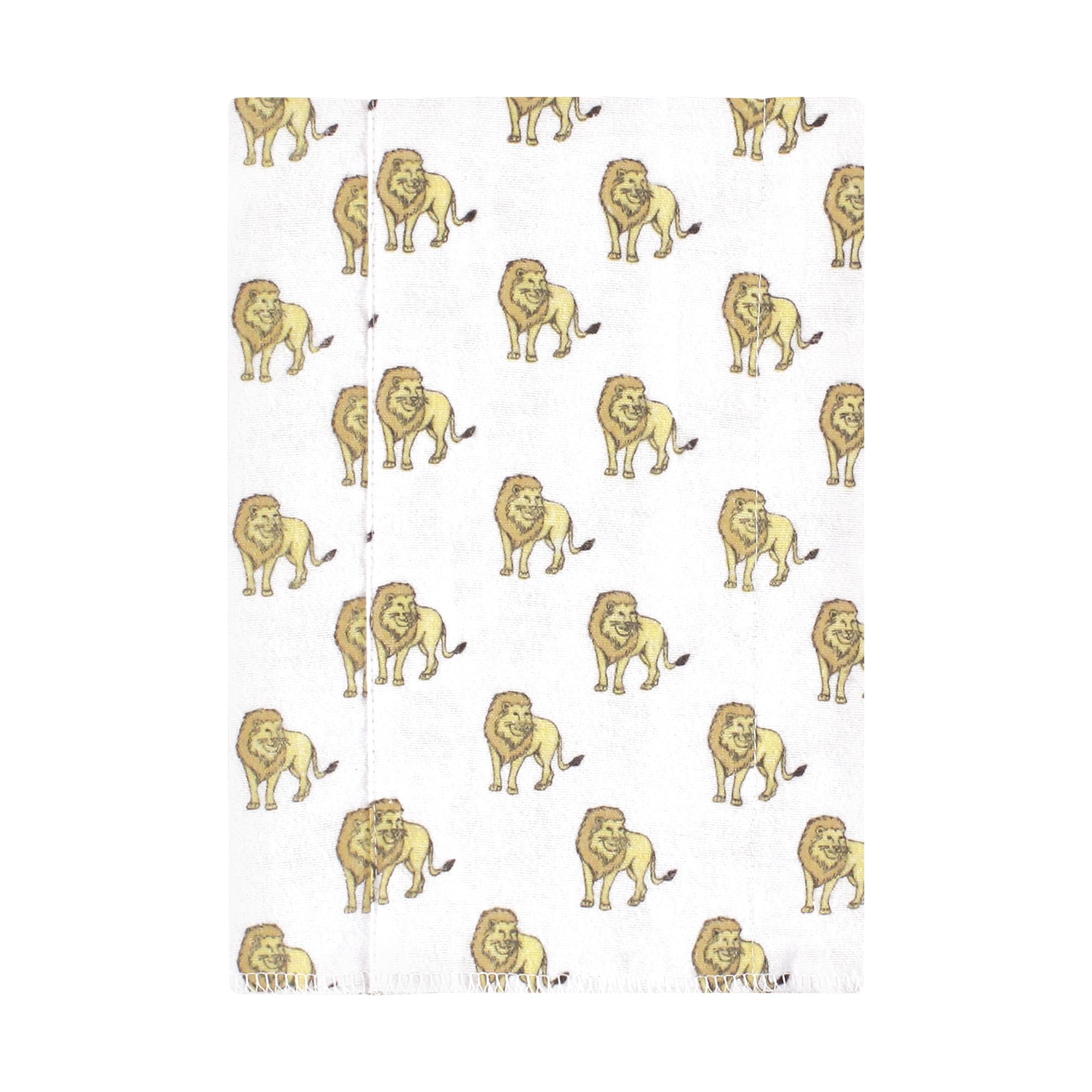 Hudson Baby Unisex Baby Cotton Flannel Burp Cloths 7-Pack, Neutral Safari World, One Size
