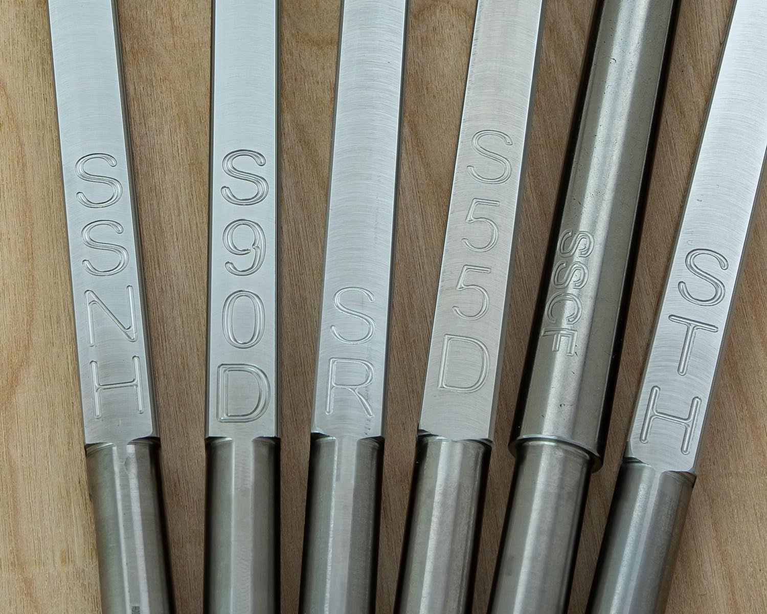 Package of 6 Replacement Carbide Cutters for Full Size Simple Woodturning Tool Set