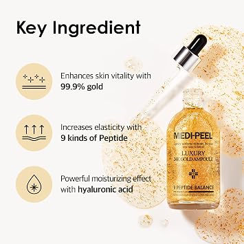 Medi-Peel Pure Gold 24K Ampoule 100ml - Skin Care Anti-Aging Anti-Wrinkle by MEDIPEEL