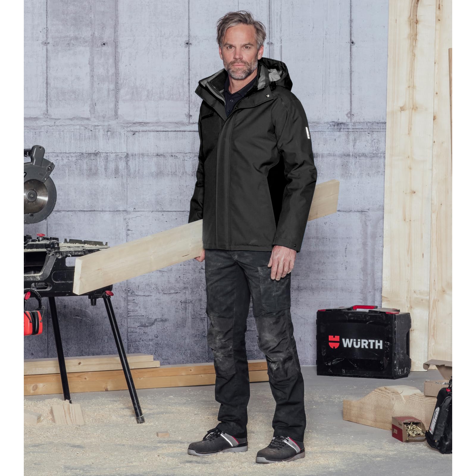 WÜRTH MODYF Bundhose Cetus - professionelle Arbeitshose für Herren - Bundhose mit Kunststoff Reißverschluss - in den Größen 24-118 in Schwarz und weiteren Farben