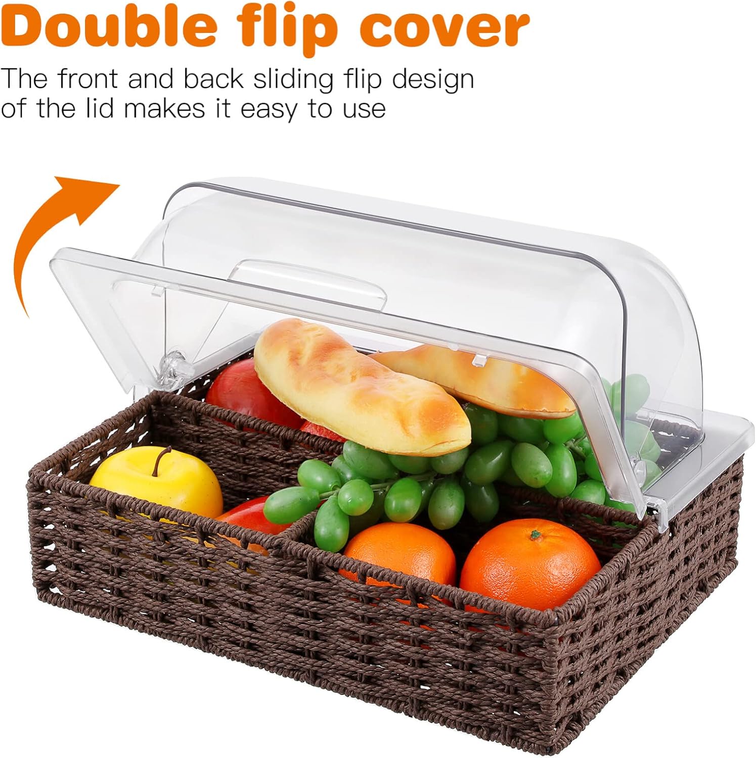 Yardwe Dome Cake Cover Acrylic Cake Pan Cover Plastic Transparent Desert Cloche Display Cake Plate Serving Platter for Cake Cupcake Exhibition Case