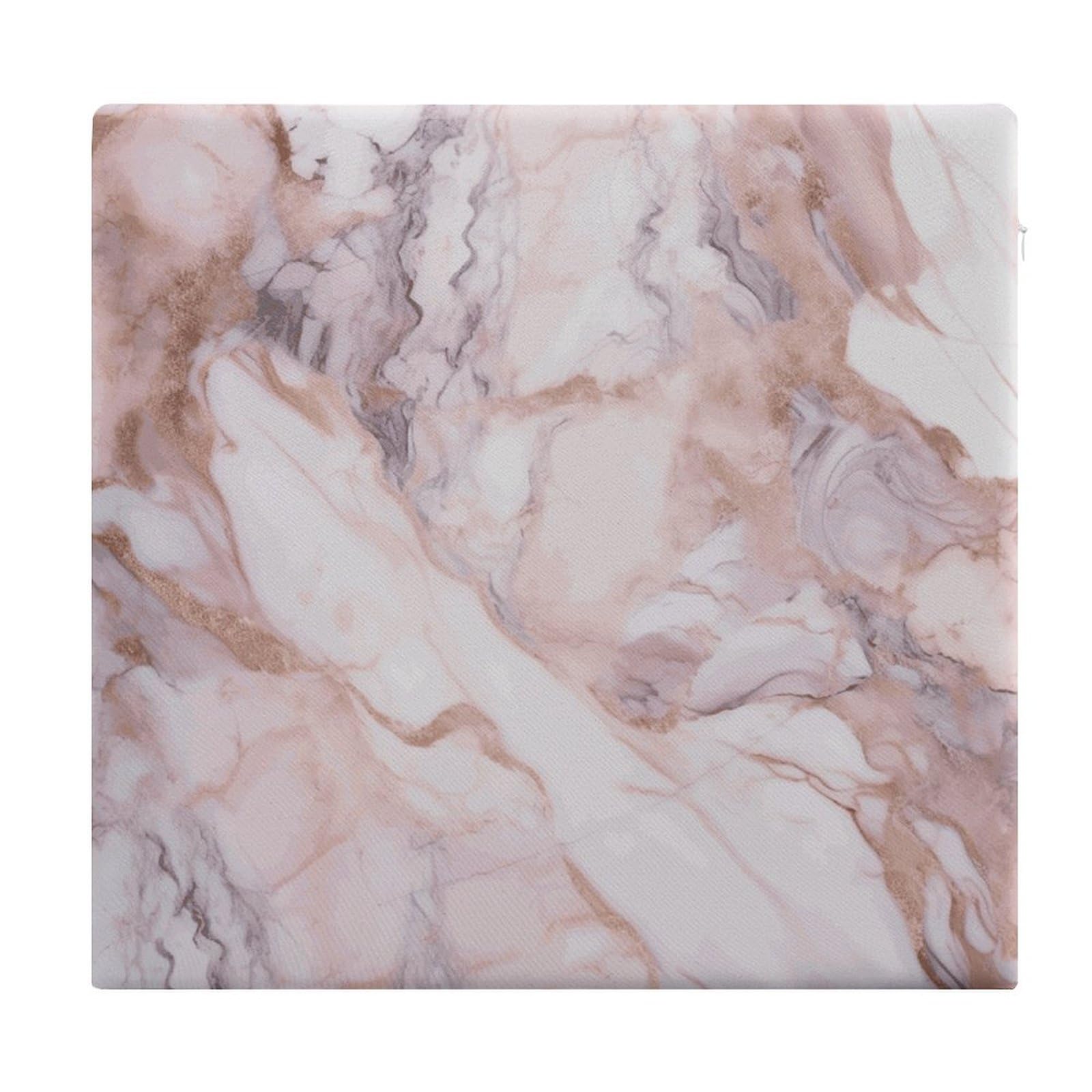 Coussin de sol de méditation haut de gamme motif marbre blanc avec mousse à mémoire résiliente