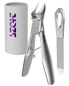 SZQHT Toenail Clippers for Thick Ingrown Toenails Heavy-Duty Nail Clippers for Seniors Men Women Ultra-Wide Jaw Toe Nail