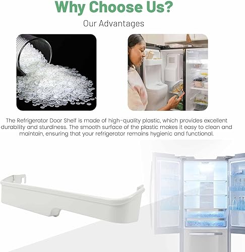 Miniatura 5 de HECASA 240337901 - Estante para puerta de refrigerador compatible con Frigidaire Refrigerador Reemplazo para 240337904 240337905 891047 AH429868