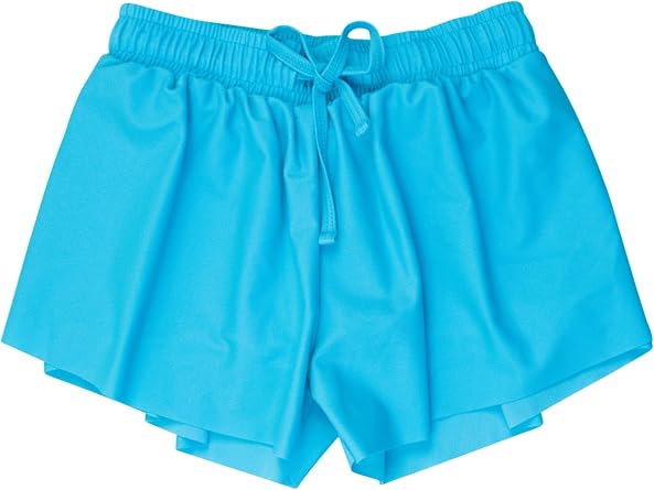 RuffleButts Girls UPF50+ Sun Protected Athletic Active Butterfly Flowy Shorts
