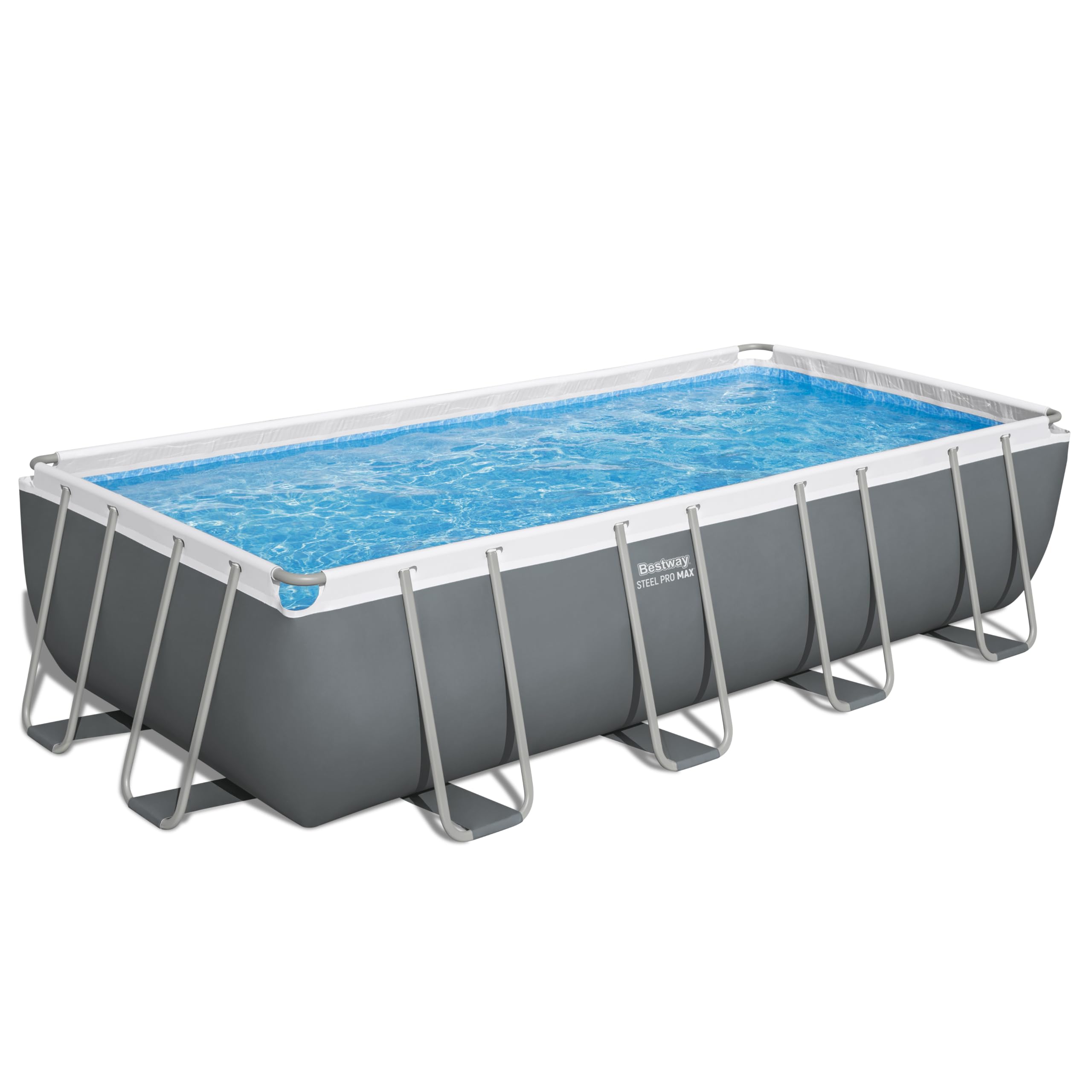 Bestway 56466-7 Set piscina fuori terra Steel Pro MAX - 5,49 m x 2,74 m x 1,22 m, grigio