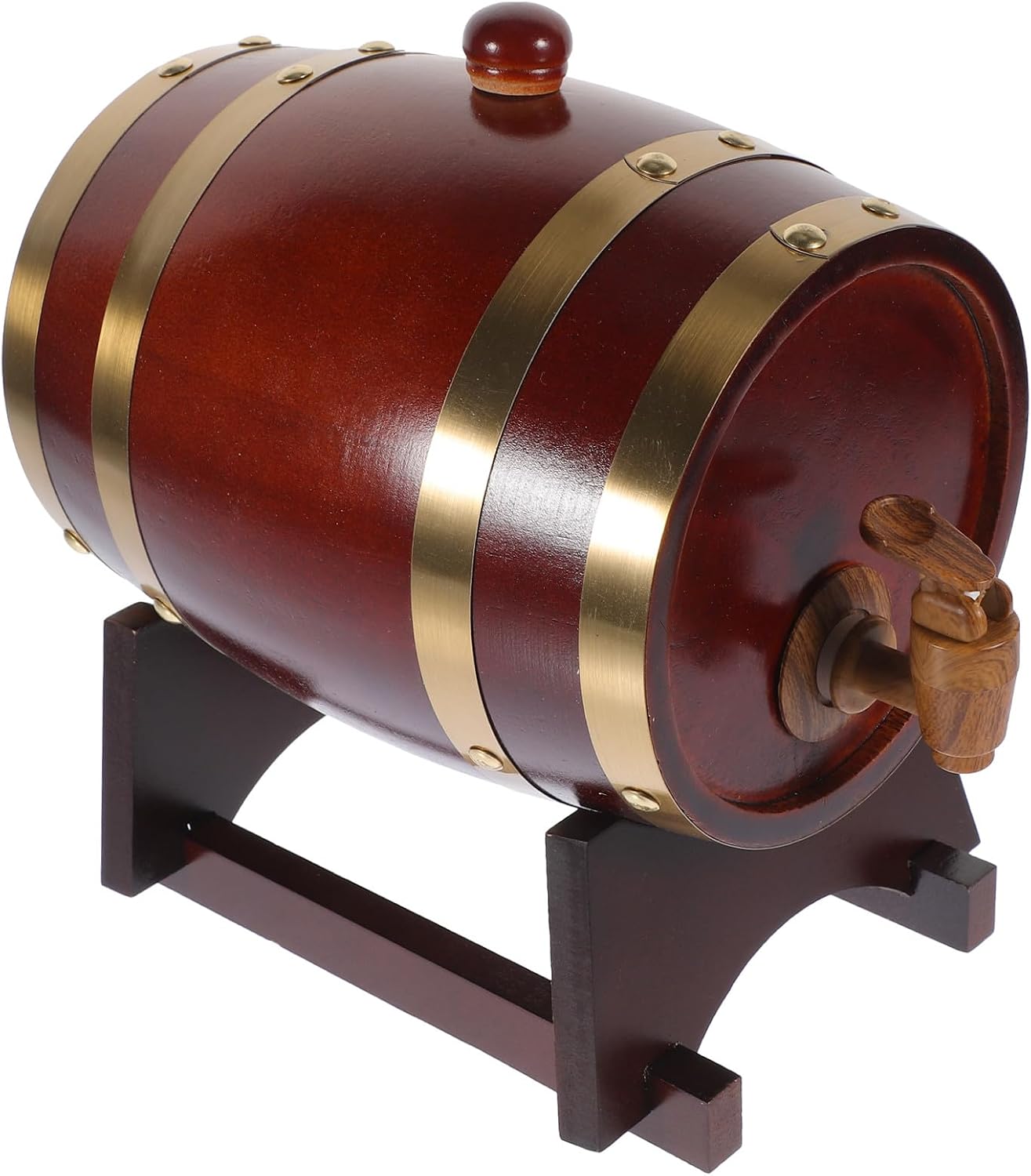 Alipis 1set Wooden Wine Aging Dispenser Natural Wood Wine Storage Serving Home Bars Parties Multipurpose Drink Container Decor