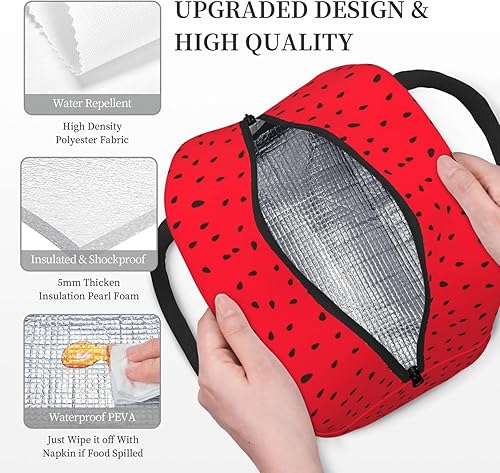 Miniatura 5 de Lonchera para mujeres y hombres, bolsa de almuerzo aislada a prueba de fugas, contenedor de almuerzo reutilizable, bolsa de almuerzo para el