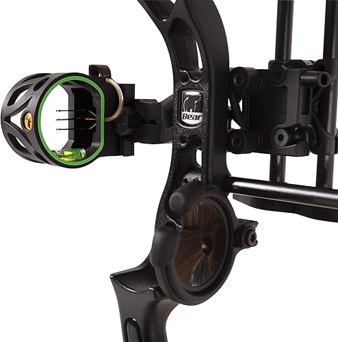 Miniatura 53 de Bear Archery Royale - Paquete de arco compuesto listo para cazar para adultos y jóvenes, longitud de estiramiento de 12 a 27 pulgadas, peso de 5 a