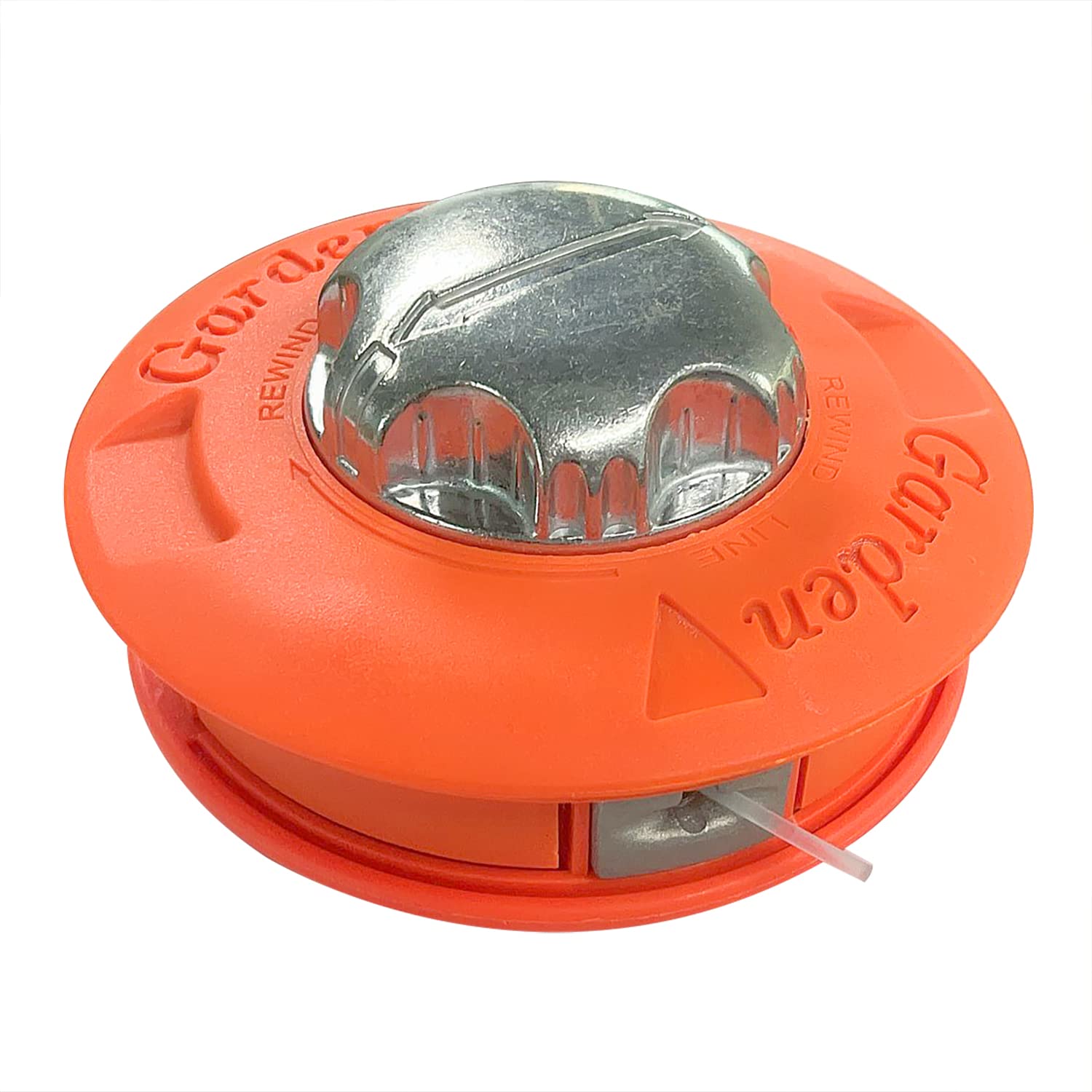 Zeqeey Grass Trimmer Replacement Spool Head M10 x 1.25 Left-hand Thread with 15m 2.4mm Strimmer String Wire for Brush Cutter Universal Mowing Head Color Orange - Image 2