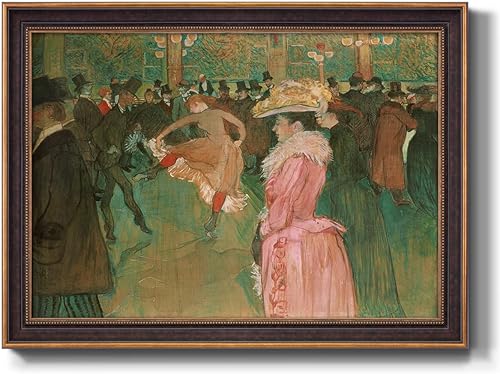 Miniatura 36 de Renditions Gallery Cuadros artísticos para pared, Boulevard Montmartre por la noche (1897), obra de arte abstracta de Camille Pissarro para El