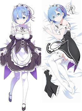 Anime Body Pillowcase Dakimakura Long Hugging Pillow Cover High Definition Double Sided Print Luxury Bedding Decor for Gaming Room Lounge or Bedroom,50x150cm19.6x59Zoll-2WT