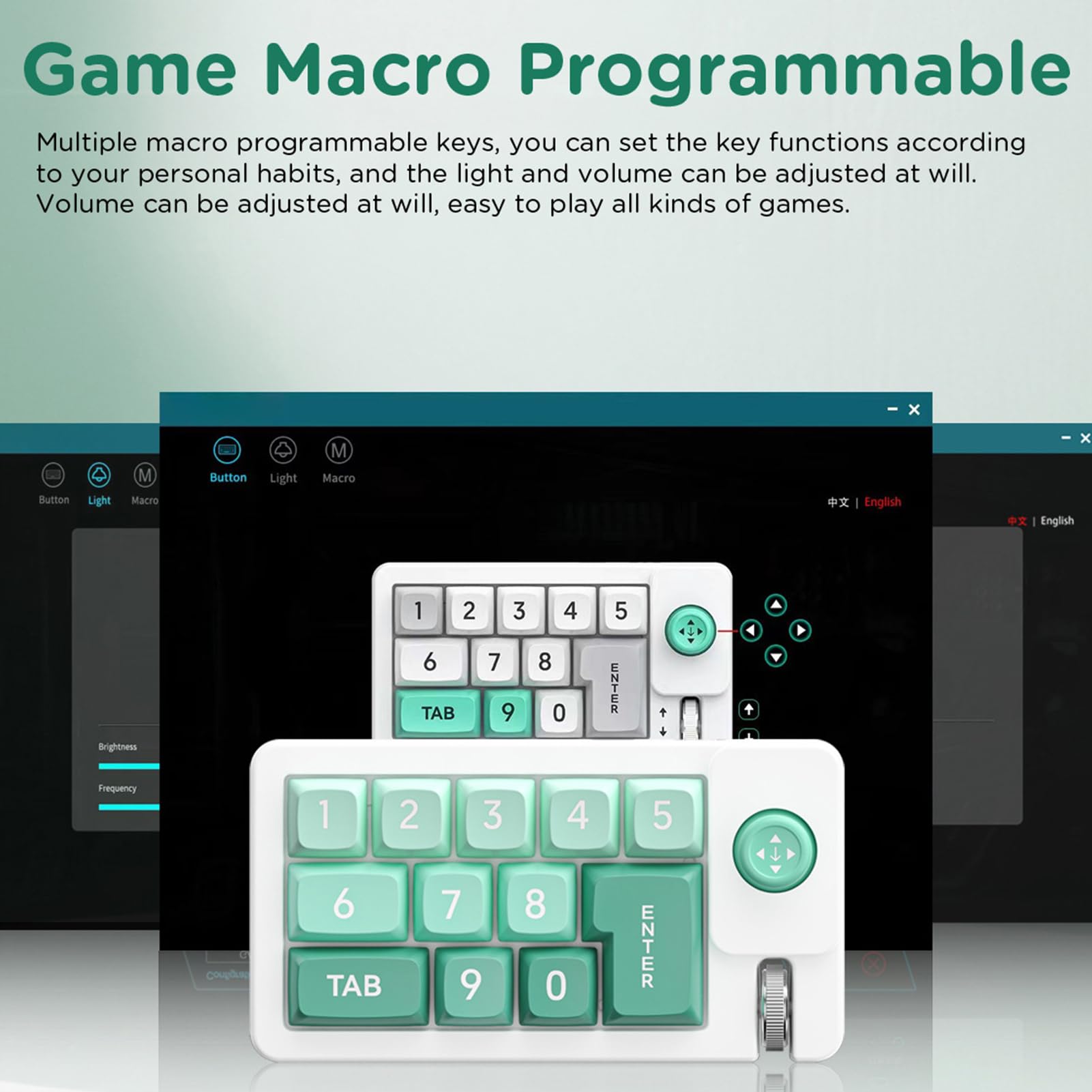 Clavier mécanique Pavé numérique Ergonomique pour Une Seule Main