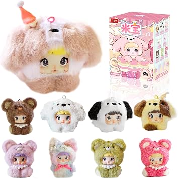 Blind Box Baby Series Plush - 3 Expressions Adorable Mystery Plush Toys for Collectors - 3.74IN Random Surprise Doll with Unique Designs, 1PCS 1 of 10 Possible Styles