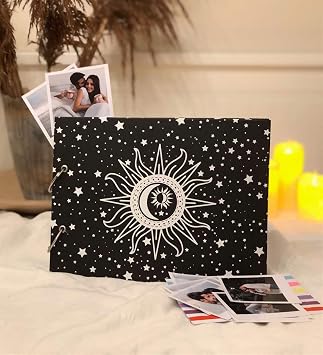 giftmoda Tarot Tasarımlı Siyah Sayfa Kendin Yap Fotoğraf Albümü