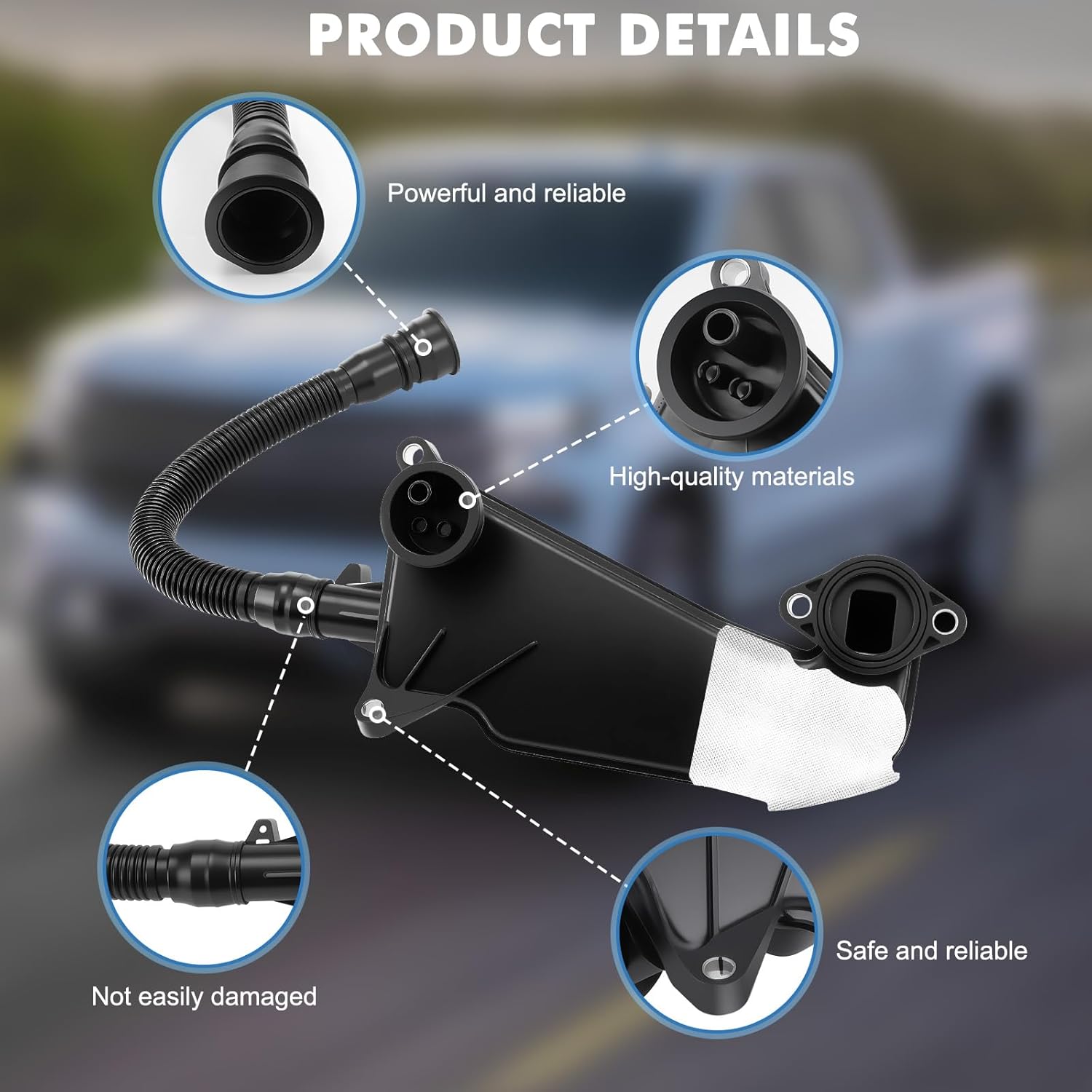 Air Oil Separator Assembly PC3Z-6A785-A,Air Oil Separator Assembly Fit for Ford 2023-2024 Super Duty 6.7L Diesel Replace PC3Z6A785A