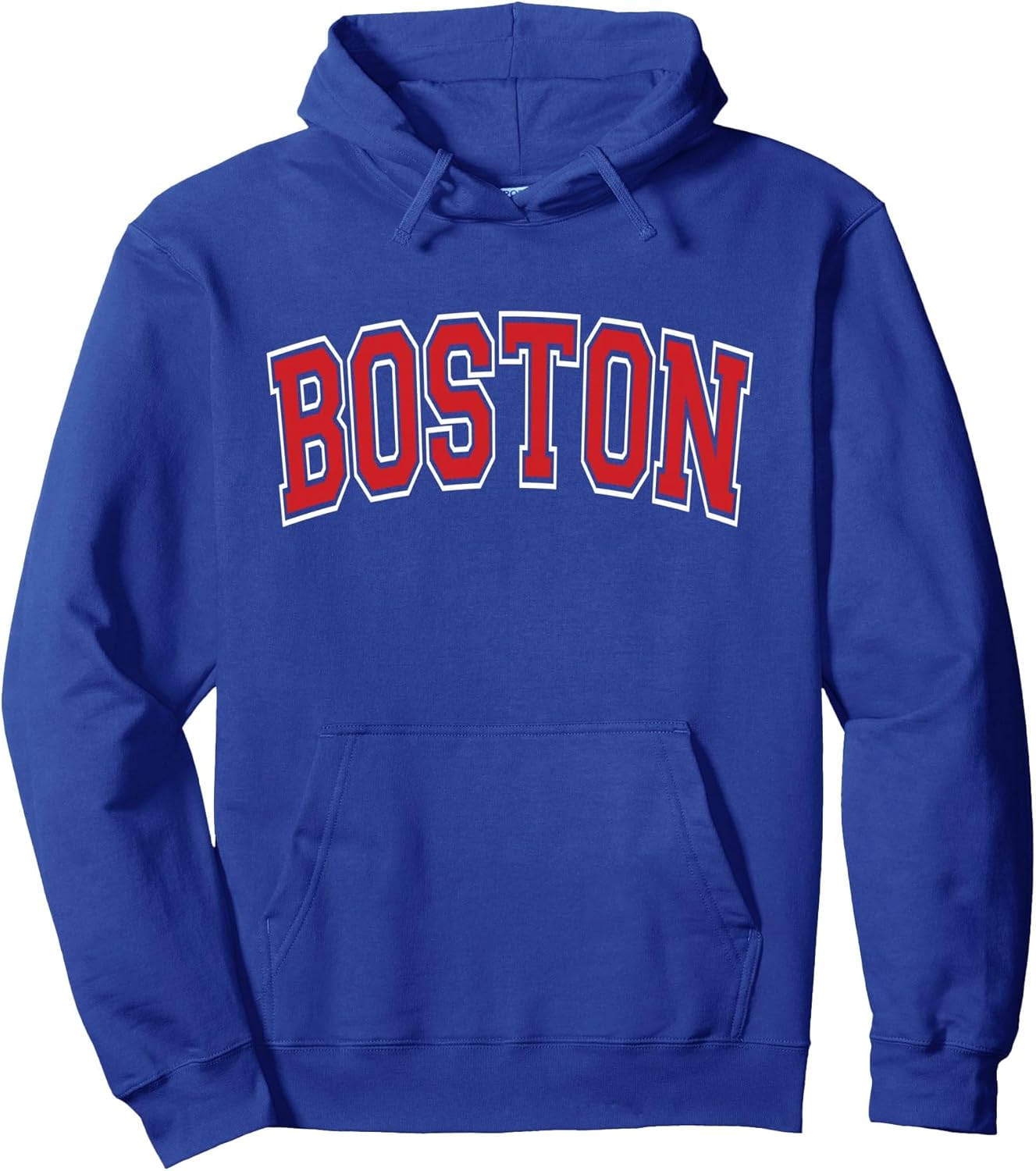 Boston Arched Text Pullover Hoodie