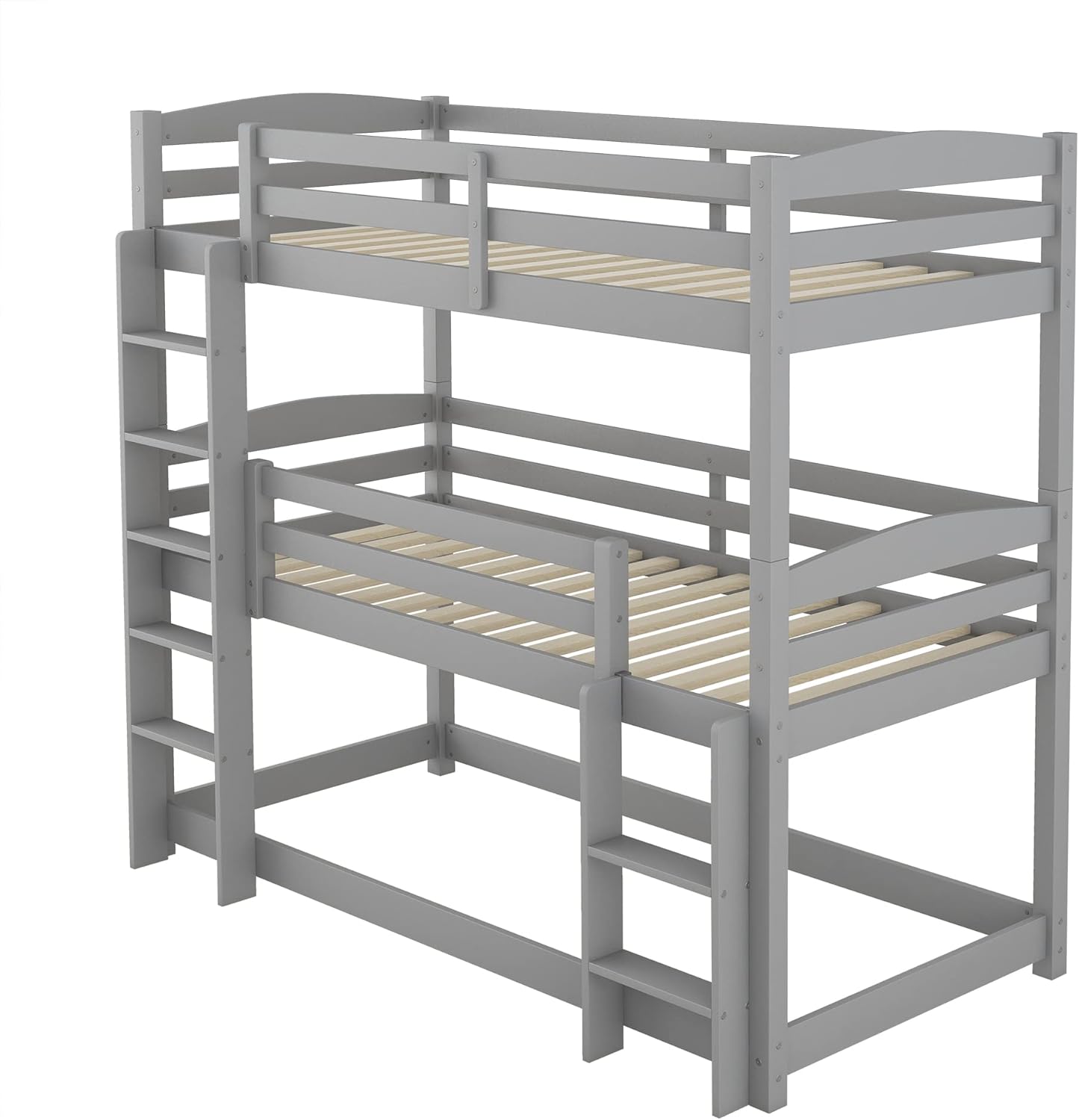 ModernLuxe Triple Bunk Bed frame without mattresses