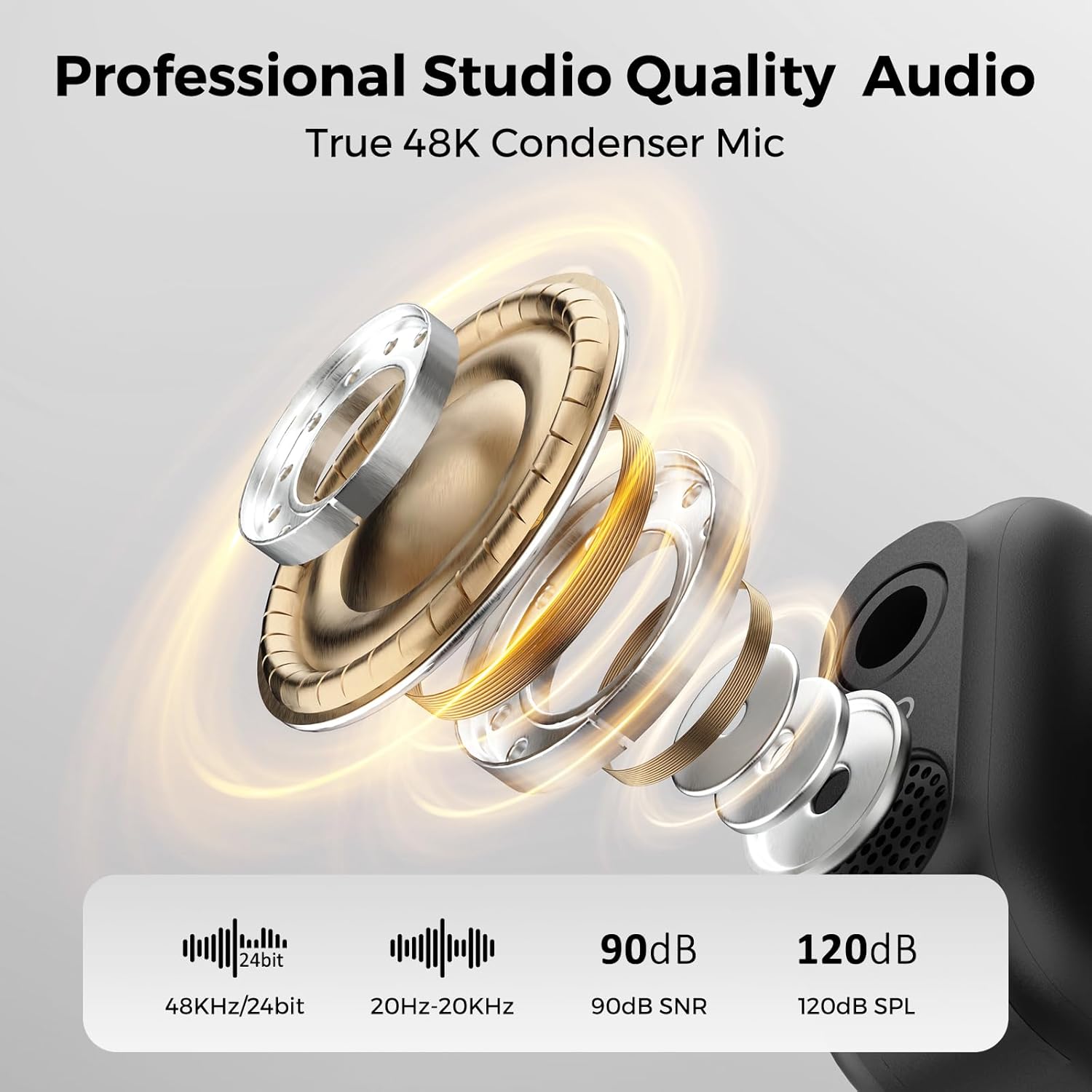 NearStream Wireless Lavalier Microphone for iPhone, Android, Camera & PC – Clip-On Wireless Lapel Mic with Mono/Stereo/Safety Track, AI Noise Cancelling, 48kHz/24-Bit, 54H Battery, 328ft Range(AWM28T)