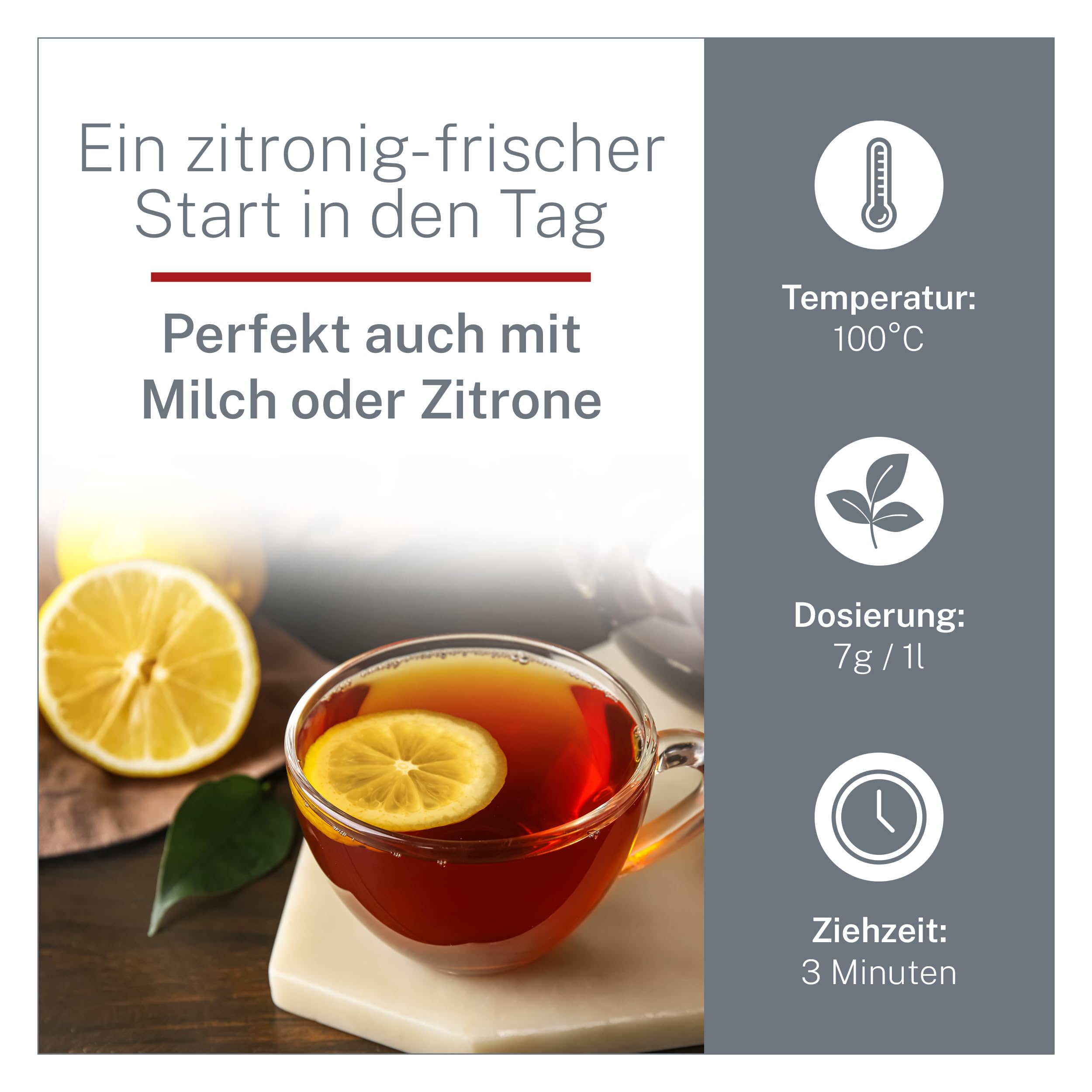 Earl Grey Tee lose 1 kg - Hochwertiger Bergamotte Schwarztee - malzig & zitronig - Schwarzer Tee lose aus ökologischem und fairem Anbau – MyCupOfTea