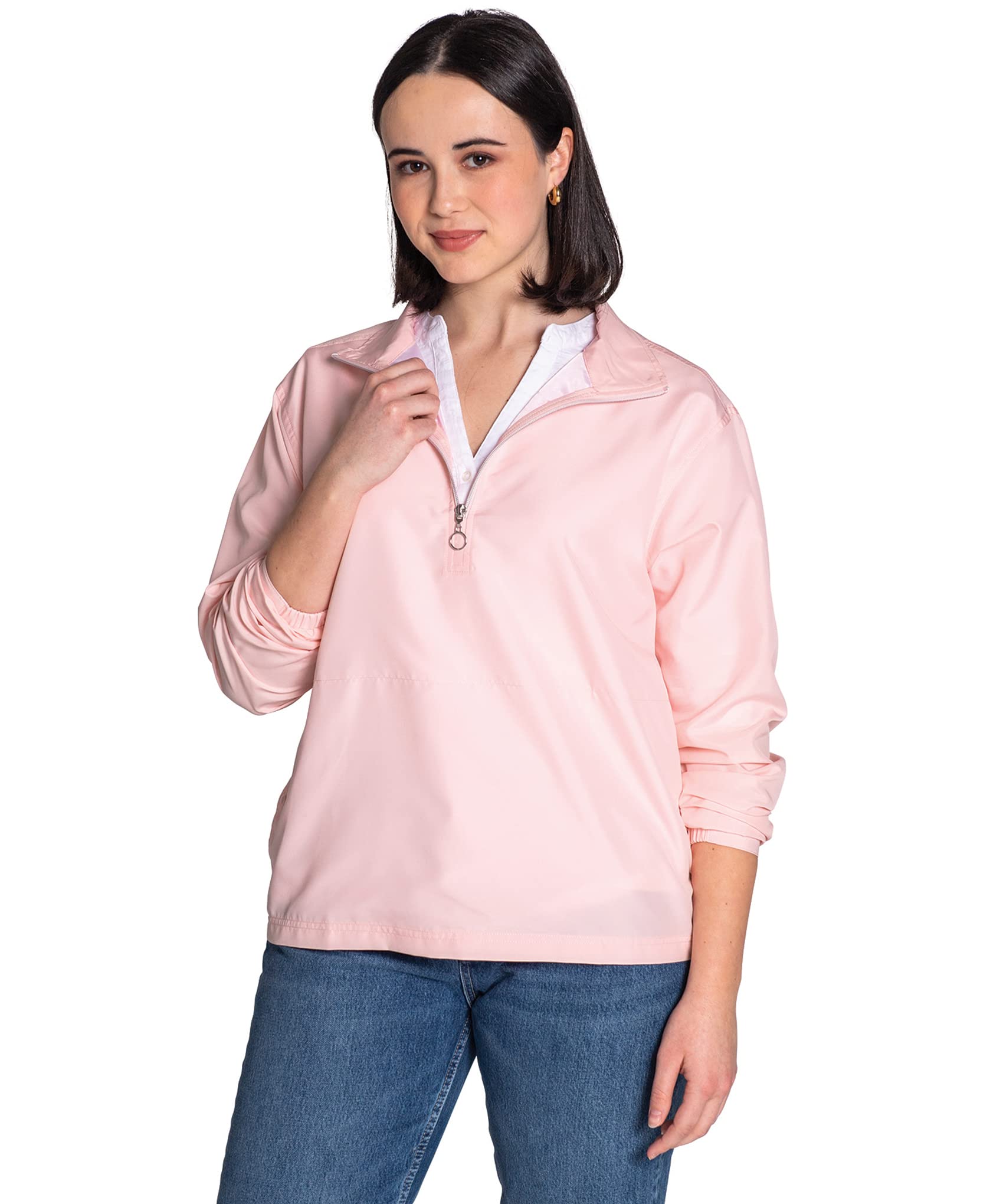 Charles River Apparel Women's Beacon Lightweight Pullover Anorak Windbreaker Jacket