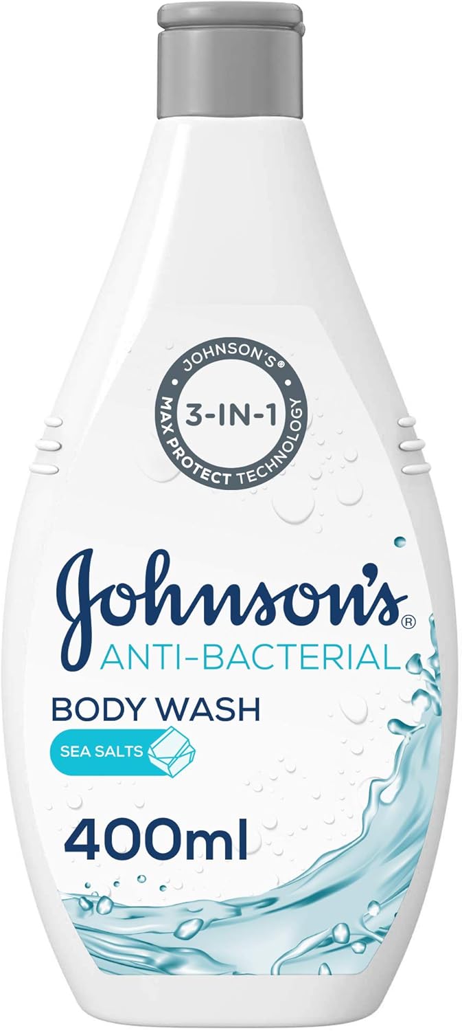JOHNSON’S Body Wash, AntiBacterial, Sea Salts, 400ml Buy Online at