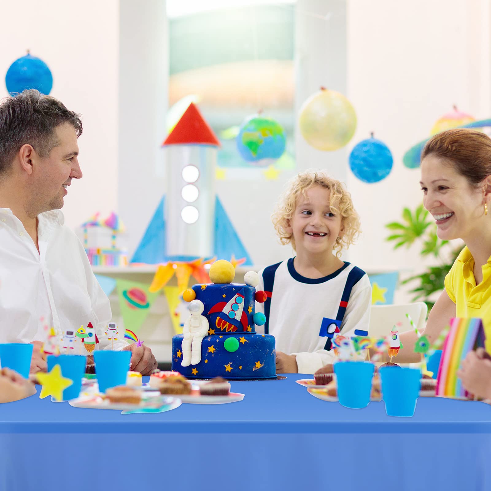 3 Tischdecken Mit Blauem Himmel & Wolken - Perfekt Für Gartenparty & Geburtstag