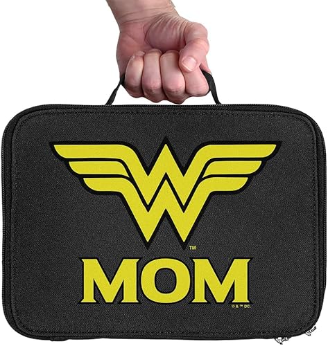 Miniatura 3 de LOGOVISION Lonchera con logotipo de Wonder Woman Wonder Mom con aislamiento de lados suaves, bolsa de almuerzo reutilizable para trabajo escolar,
