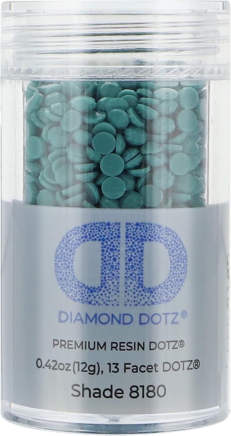 Diamond Dotz 2.8MM 12G Cylinder Dark Turquoise - Freestyle Diamond Painting Beads, Diamond Art Beads, Replacement Drills, Loose Gems for DIY Crafts and Art Projects