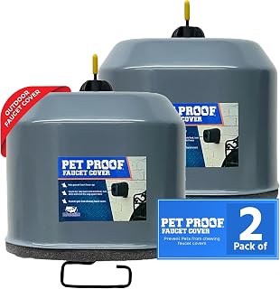Cold Front Product Faucet Cover - Pet Proof Outdoor Faucet Covers - Hose Bib Covers - Water Spigot Protector - Durable Outdoor Spigot Protection - 5.5" x 6.5" x 5.0" (Pack of 2, Gray)