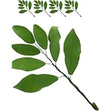 Global Sugar Art 4-Count Green Palm Sugar Leaves for Cake Decorating