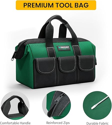 Miniatura 6 de Paquete de 3 bolsas de herramientas, juego organizador de herramientas con múltiples bolsillos, organizador de bolsas de herramientas de 121517