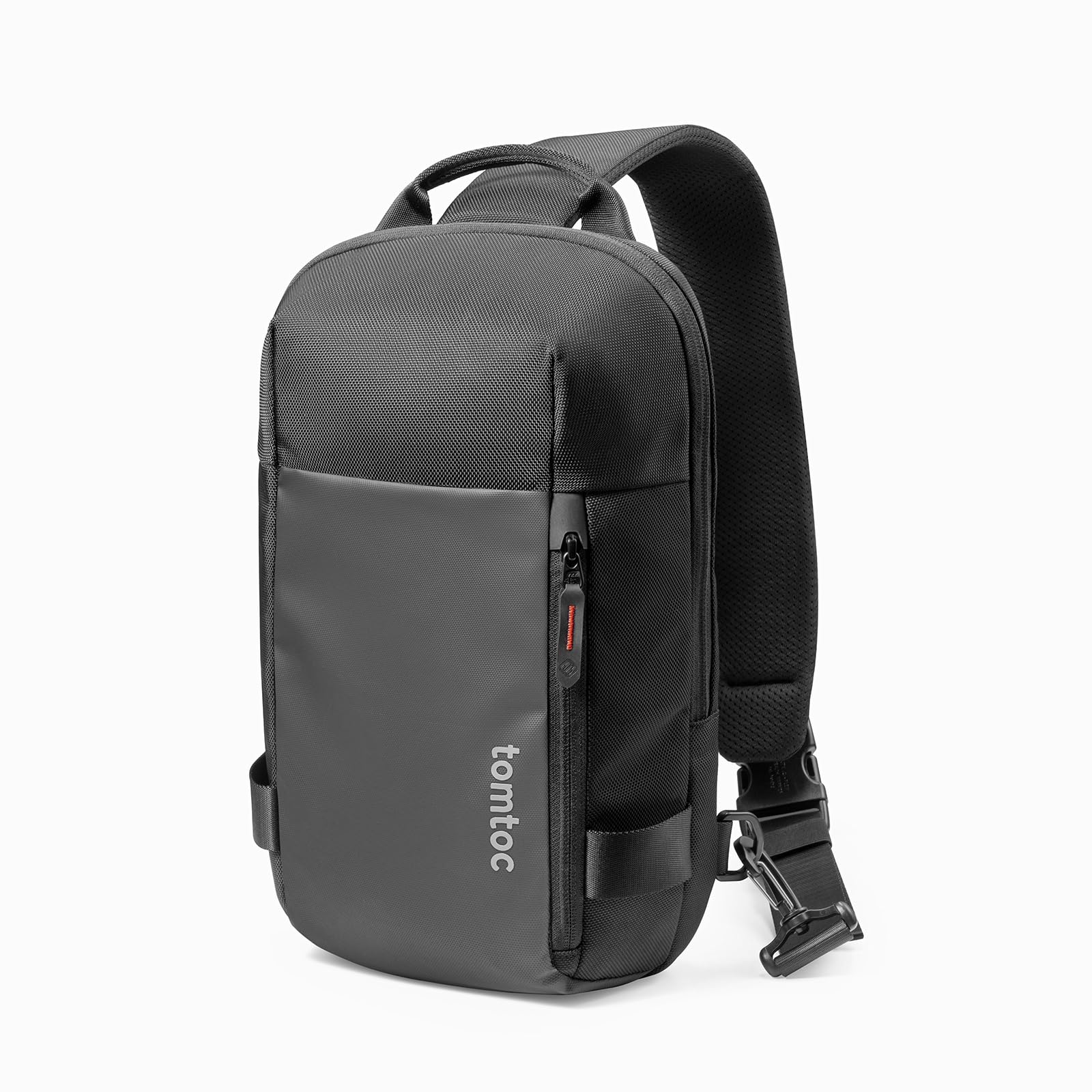 tomtoc Compatta EDC Sling Bag, Borsa a Tracolla a Spalla Minimalista Crossbody per Nintendo Switch, 2024 11" iPad Pro M4, 11" iPad Air M2, Leggero e resistente all'acqua, uso quotidiano, Lavoro, Nero