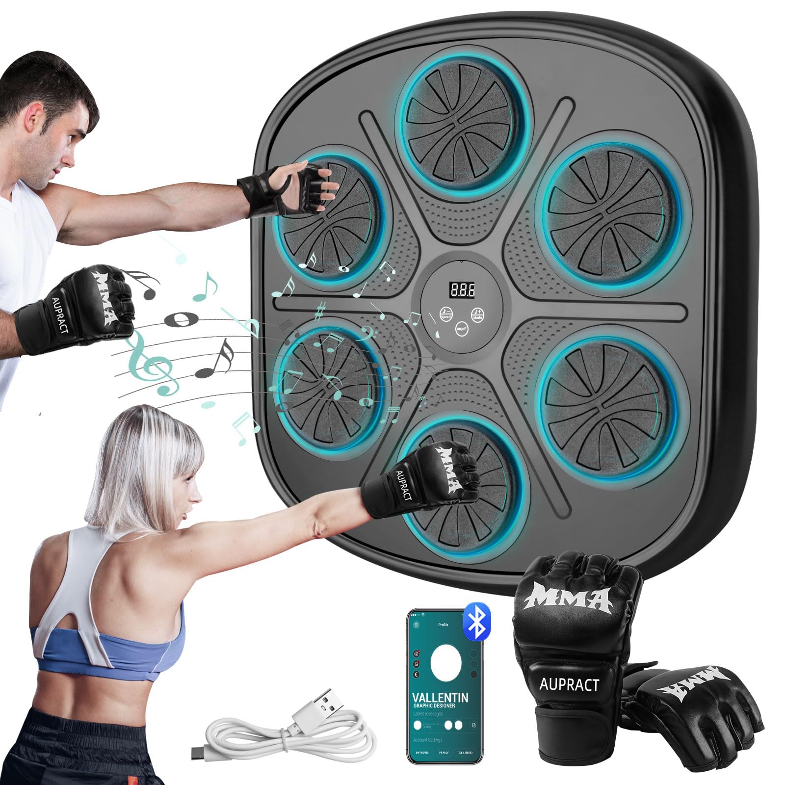 Boxing Bag Light Up Punching Dummy Teen Boy Gifts ONEPUNCH Smart