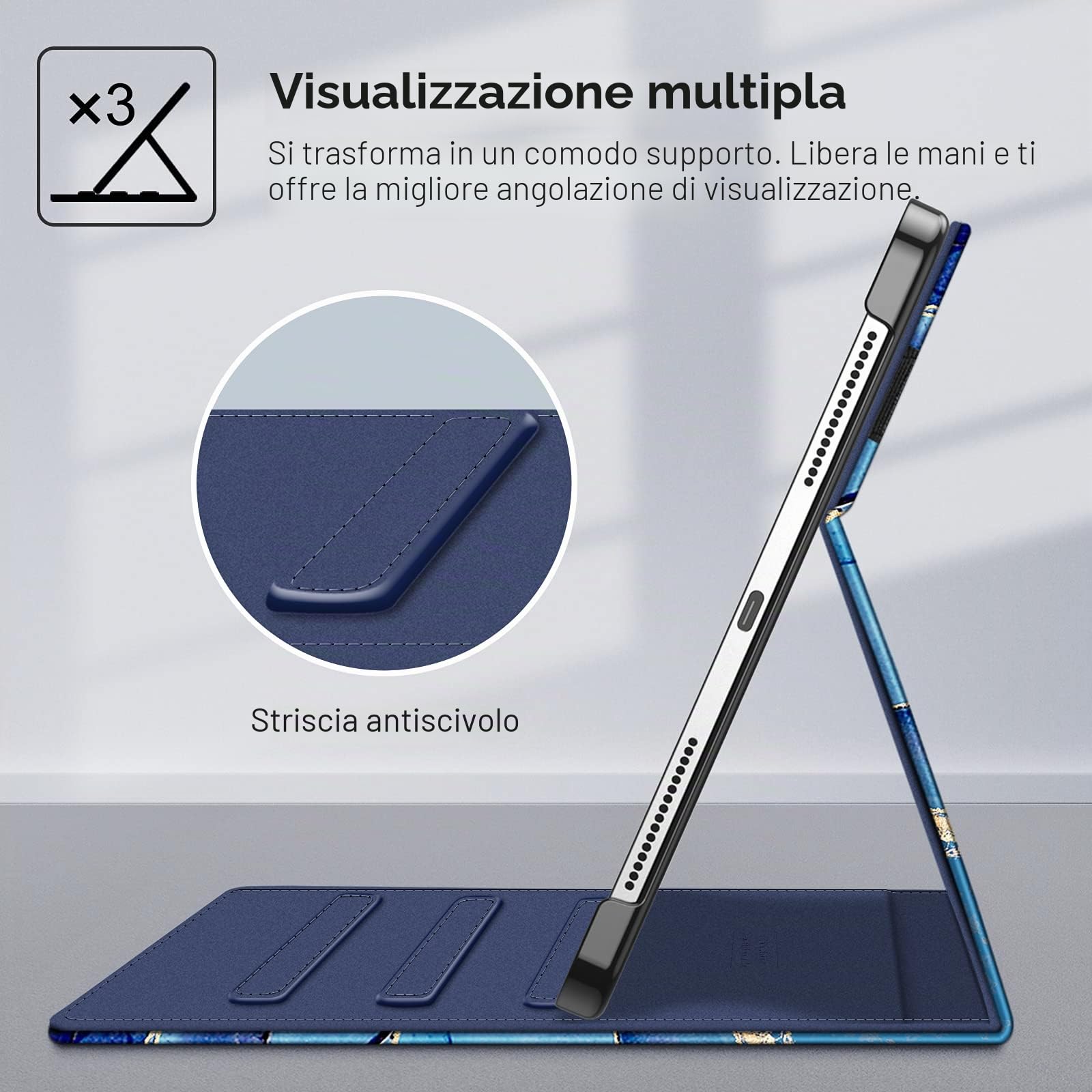 MuyDoux Custodia per iPad Pro 11 Pollici 2022/2021/2020/2018 (4ª/3ª/2ª/1ª Generazione) con Portapenna, Supporto Verticale e Orizzontale, Cover Retro Trasparente Antigiallo Antiurto, Grigio MuyDoux Custodia per iPad Pro 11 Pollici 2022/2021/2020/2018 (4ª/3ª/2ª/1ª Generazione) con Portapenna, Supporto Verticale e Orizzontale, Cover Retro Trasparente Antigiallo Antiurto, Grigio