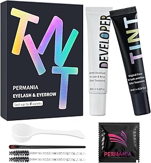 PERMANIA Kit de color de pestañas, tratamient...