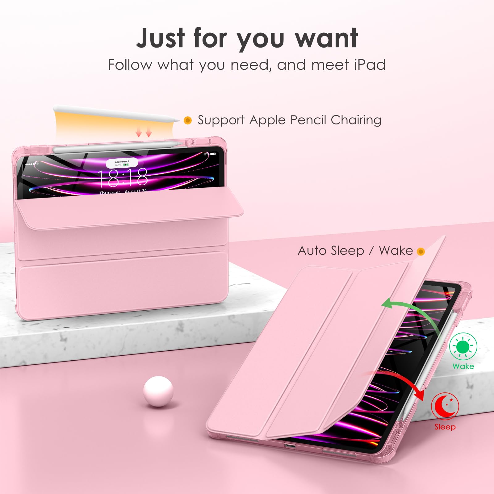 Amazon.com: VIKESI Case for iPad Pro 12.9 6th/5th/4th/3rd