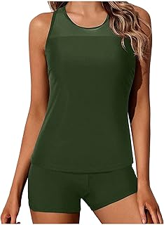 Camisa retro de dos controles con pantalones cortos de baño para mujer, traje de baño para mujer, traje de baño, tankinis para hombre, talla grande