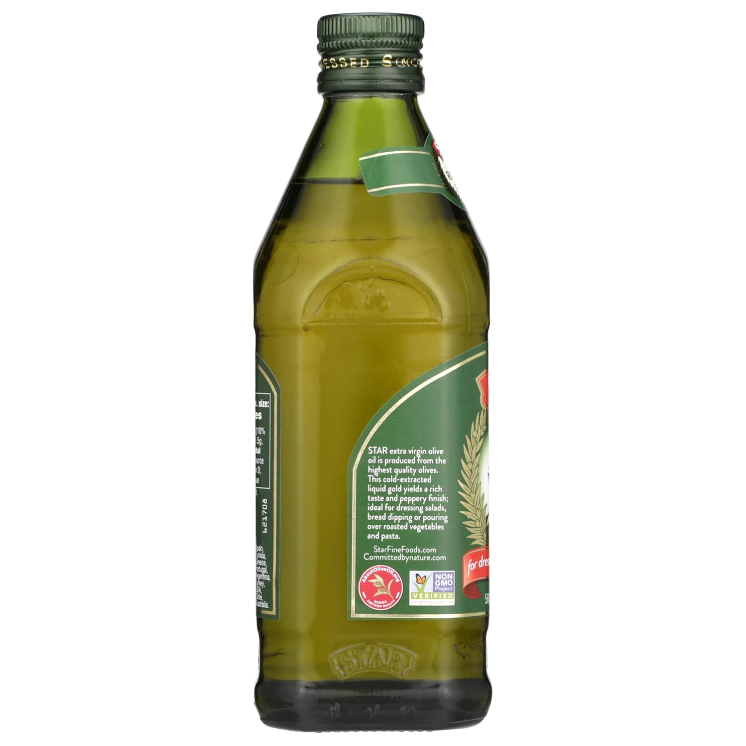 Star | Extra Virgin Olive Oil | 25.36 fl oz | NAOOA Certified | Rich, Fruity, and Peppery Flavor | Perfect for Marinades, Dressings, Soups, and More