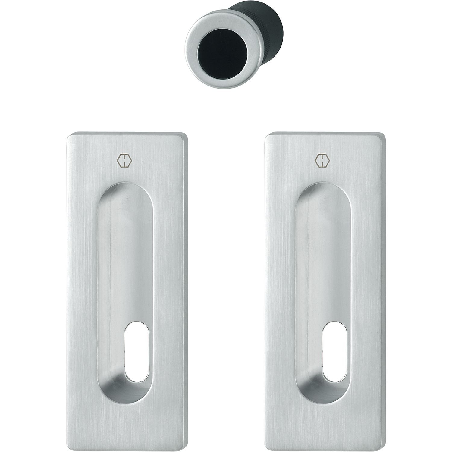 Porte coulissante Hoppe 3390307 laiton chromé mat BB