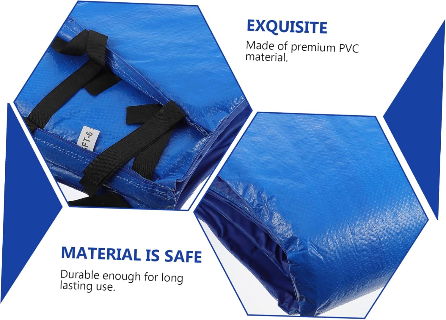 Trampoline Protective Cover Pad Spring Protection Waterproof Sponge Cushion Adjustable Size for Indoor and Outdoor Use Fits Standard Trampolines