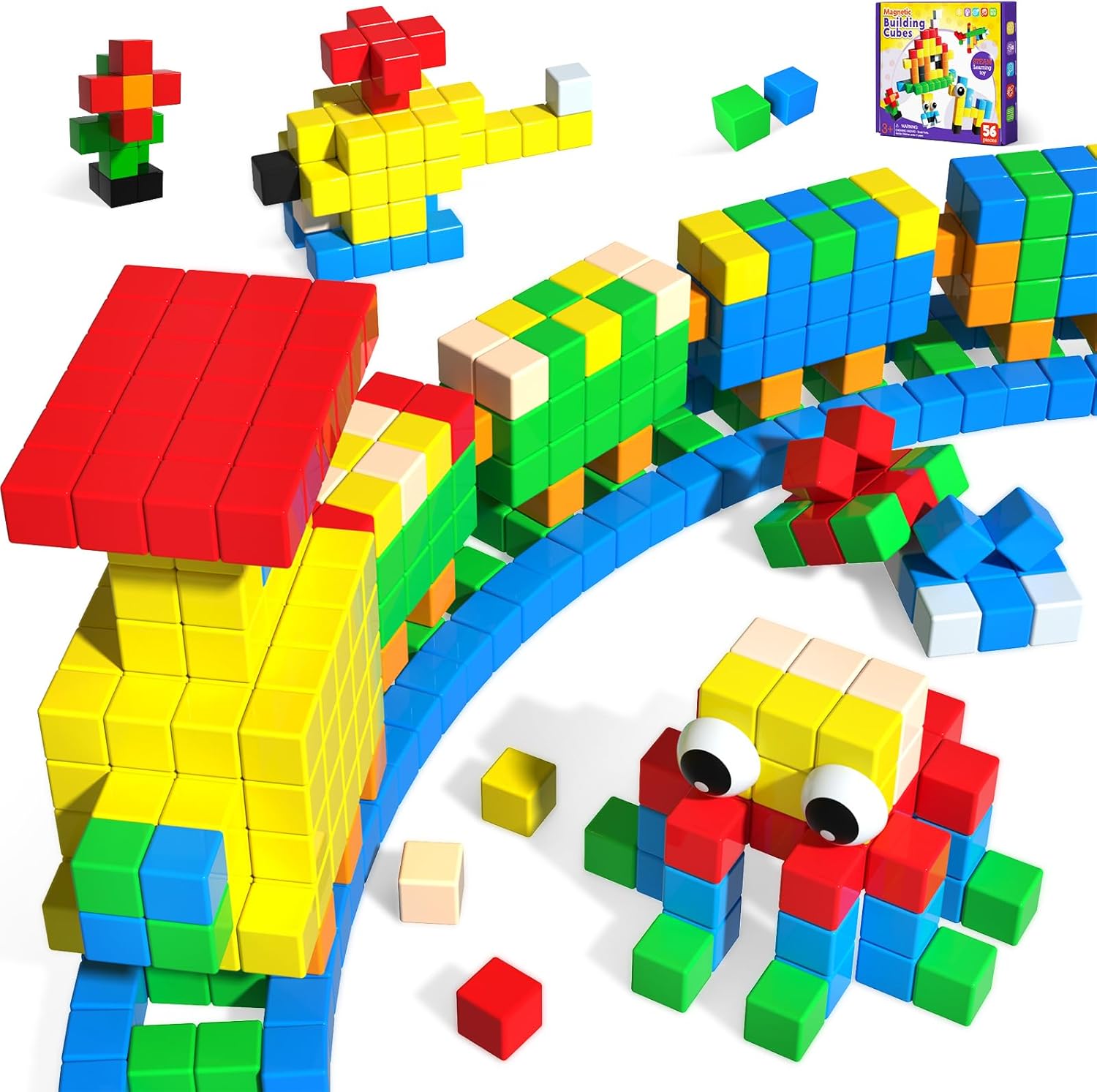 156PCS Magnetic Blocks