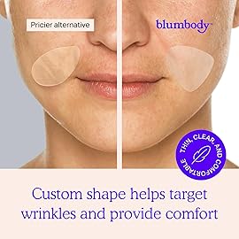 BLUMBODY Face, Forehead Wrinkle Patches - Mini Anti-Wrinkle Facial Patches for Eyes, Mouth, Forehead - Triangle Non-Silicone Face Tape for Elevens, Crows Feet and Fine Lines - 160 Facial Patches