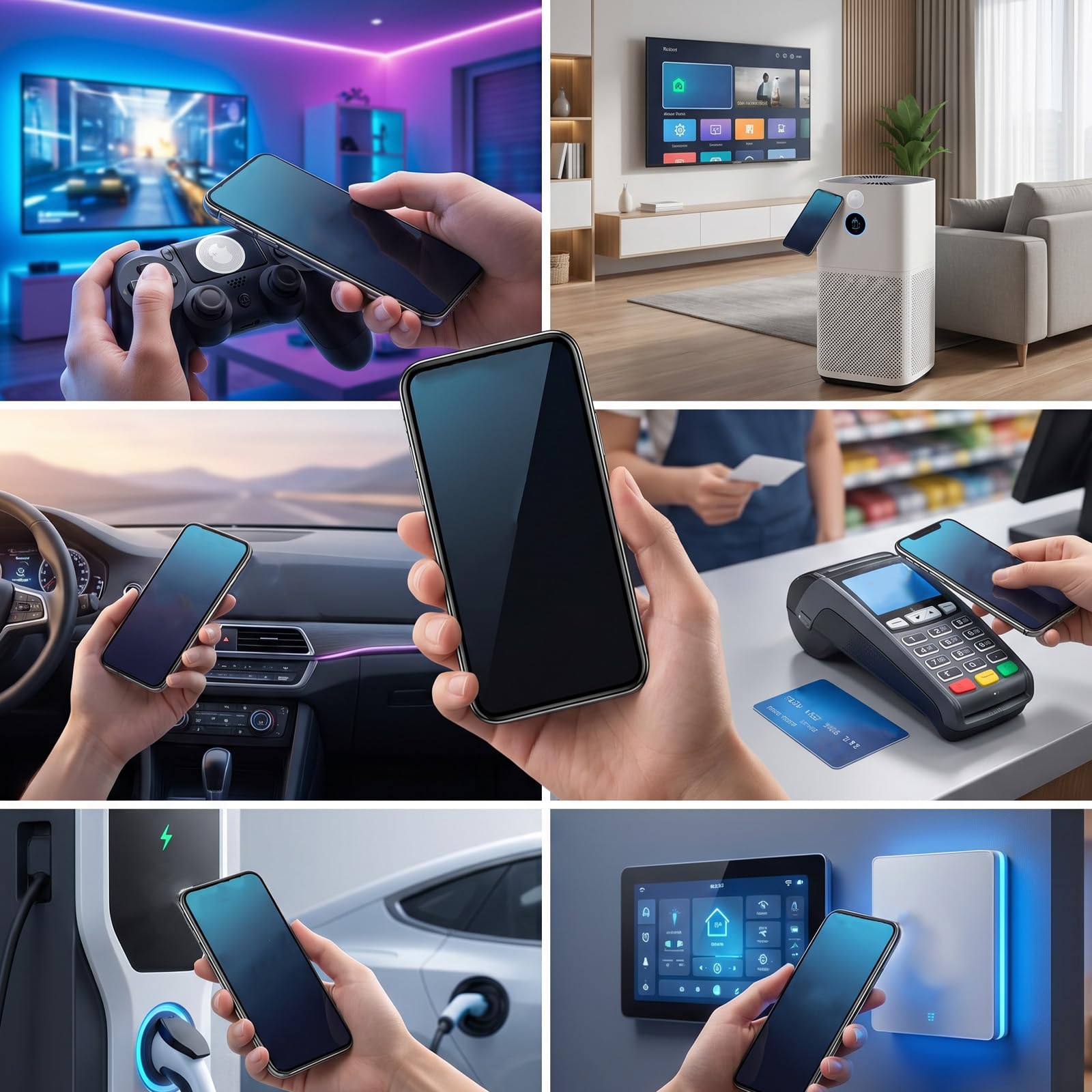 50 sztuk naklejek NFC z oryginalnym chipem Ntag215 NFC znaczniki RFID, programowalne, chip 504 bajtów, chip wielokrotnego zapisu, chip NFC do wszystkich telefonów komórkowych i urządzeń obsługujących