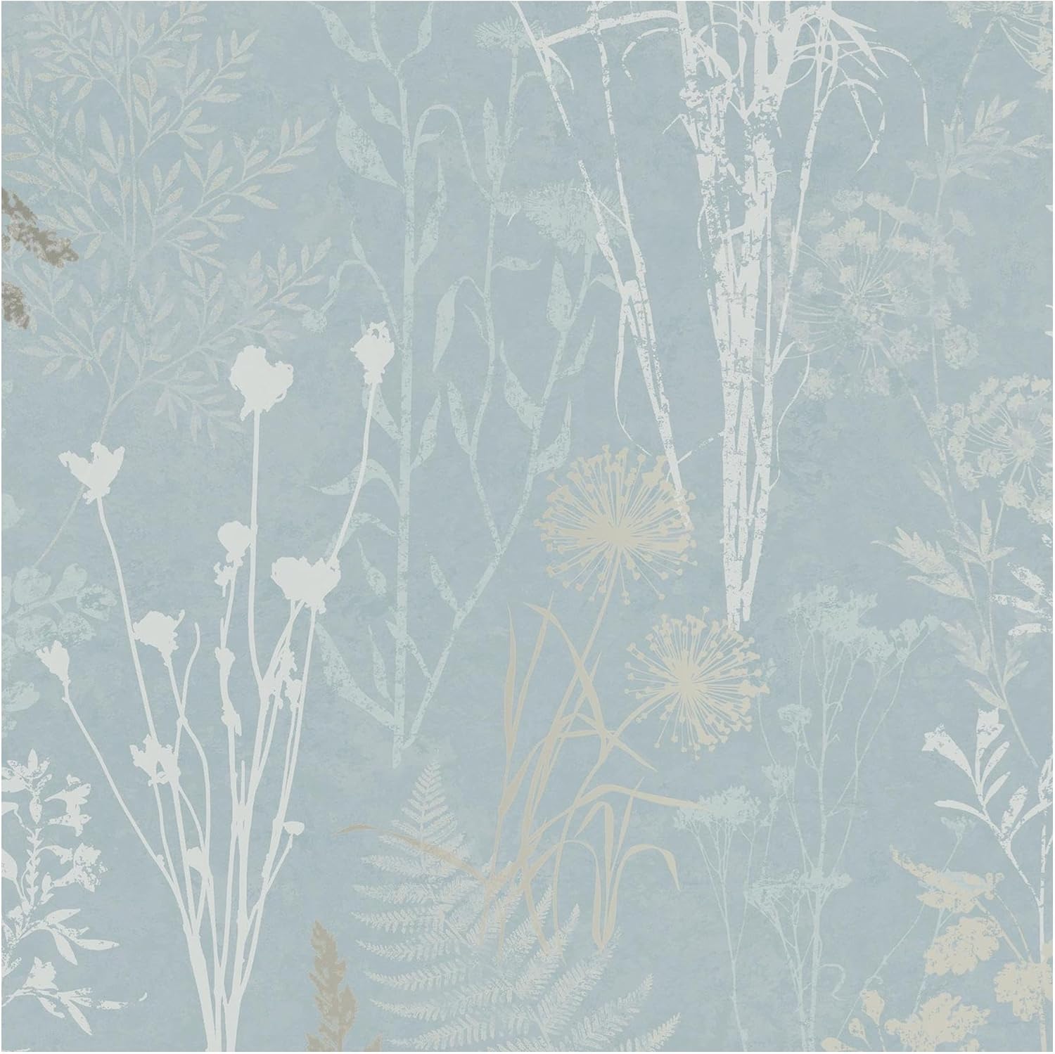 Superfresco Easy Organics Duck Egg Removable Wallpaper,Green, 1000cm Length x 52cm Wide