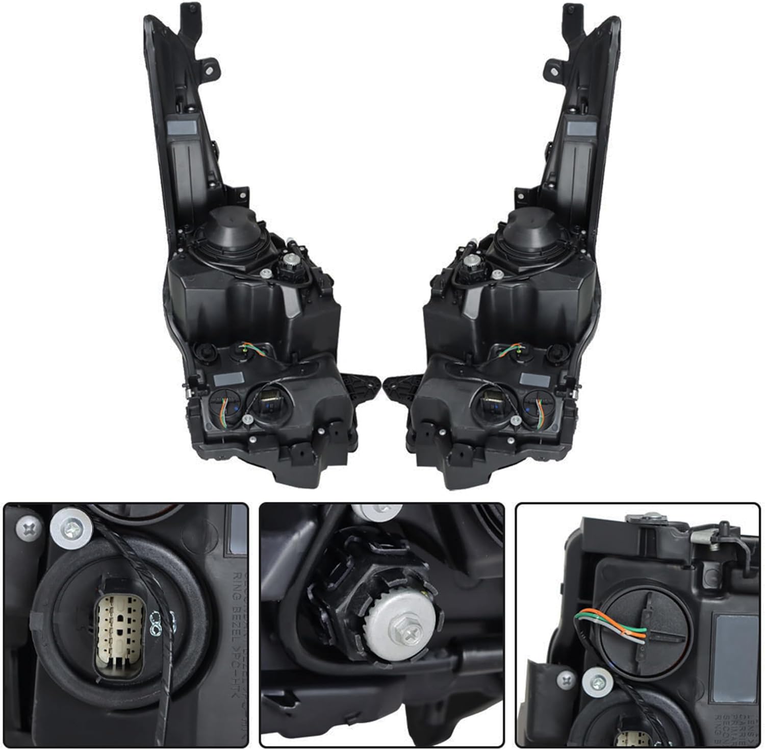 Headlight Headlamp Assembly Halogen Driver and Passenger Side Replacement for ATS 2013 2014 2015 2016 2017 2018 Replacement for GM2502384 GM2503384 Left LH Right RH