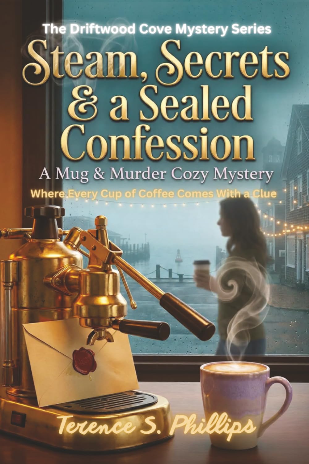 Steam, Secrets & a Sealed Confession - A Mug & Murder Cozy Mystery: The Driftwood Cove Mystery Series — Where Every Cup of Coffee Comes With a Clue